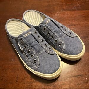 Taos EZ Soul Mule Slip-On Sneakers Canvas Denim Blue- 8.5